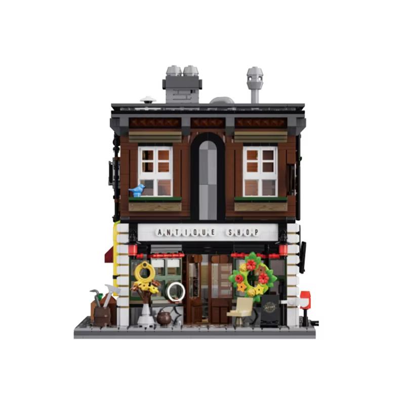 High-Quality 1954Pcs High-Quality Antique High-Quality Shop High-Quality Building High-Quality Blocks High-Quality Medieval High-Quality Streetview NO.66055