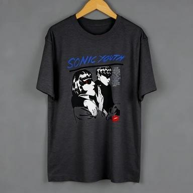 Tričko Sonic Youth Goo Experimentální Grunge Pixies Kapela Bílé Pánské Dámské Oblečení Krátký Rukáv Letní Dárek Potisk