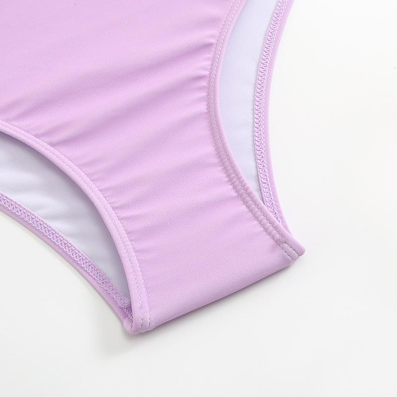 Women's Vintage Fashion Summer Beach Bikini Set 3 Pieces Swimwear Set Ruffled Padded Top High Waisted Bottom Lace Up Cover-Up Swimsuit Bathing Suit