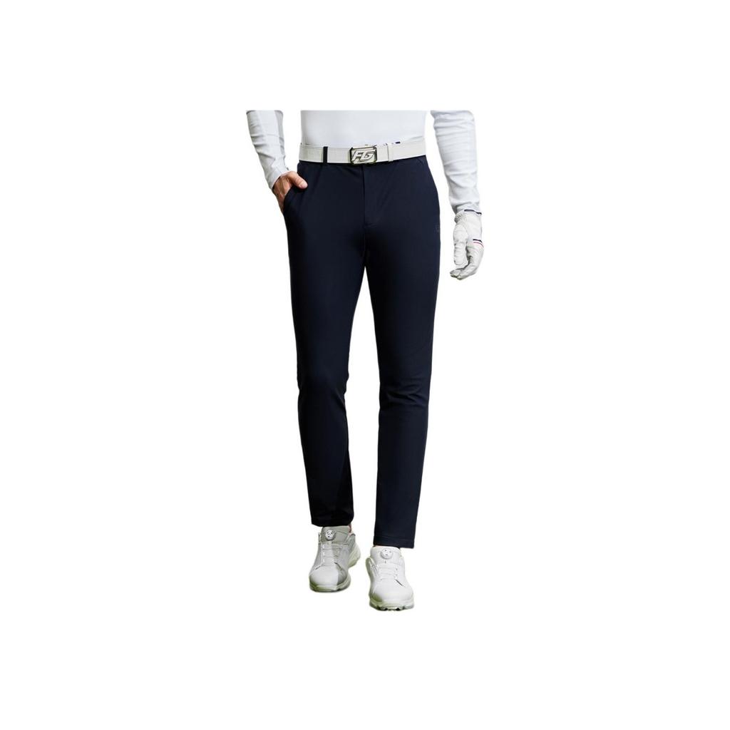 FILA Golf Series Solid Color Elite Straight Leg Knit Casual Pants Men bottoms Legendary-Blue A11M415602F-NV