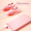 Nipple Clamps Vibrator Breast Massage Tongue Licking Sucking Vibrating Clit Stimulator Female Maturbator Adult Sex Toy For Women