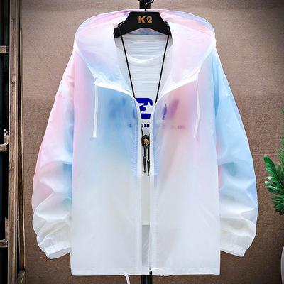 Summer Sunscreen Jacket Men Women Windbreaker Plus Size Running Jacket Coat Female Thin Casual Sports Sunscreen Clothes