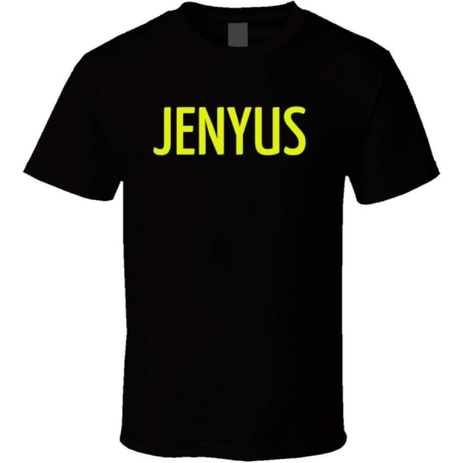 Genius Jenyus Shirt Funny Spoof Smart Intelligent Redneck T Shirt L Black S