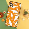 Cartoon Shark Phone Case For iPhone 17 17Air 16 15 14 13 11 12 Pro Max 12 13 Mini 16E Shockproof Cover