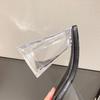 Fashion Chic Rhinestone Bowtie Buckle Slippers Women Summer Pvc Transparent Jelly Sandals Crystal Perspex Heels Ladies Shoes