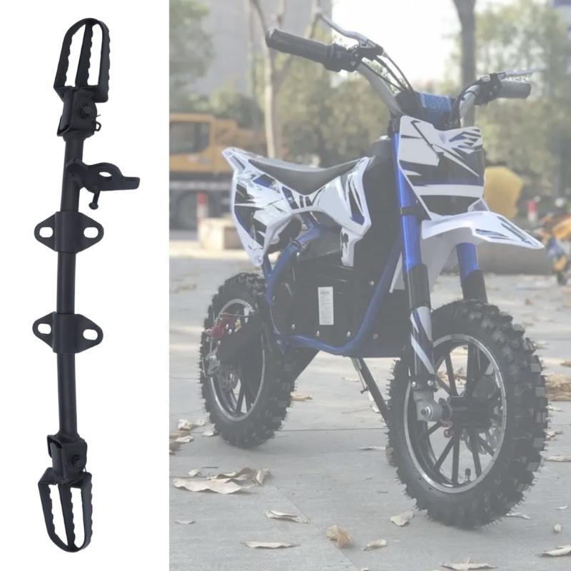 Metal CRF50 Footpeg Mount Assembly with Footpegs at Both Ends and Multiple Mounting Points for Motorcycle Footpeg Area Replacement and Maintenance