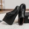 Men's Winter Cotton Shoes: Velvet-Lined, Thickened, Non-Slip, Durable, Warm Footwear for Middle-Aged & Elderly.