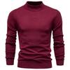European Chic Men's High-Neck Sweater: Autumn/Winter 2025 Light Luxury Knitwear, High-End Base Layer