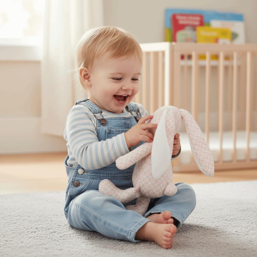 Long Ears Cartoon Rabbit Plush Toys 30cm Size Stuffed Animal Toy Appease Sleeping Toys Room Decor
