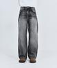 Dibsenseu Slub Washed Wide Denim D303 - Black