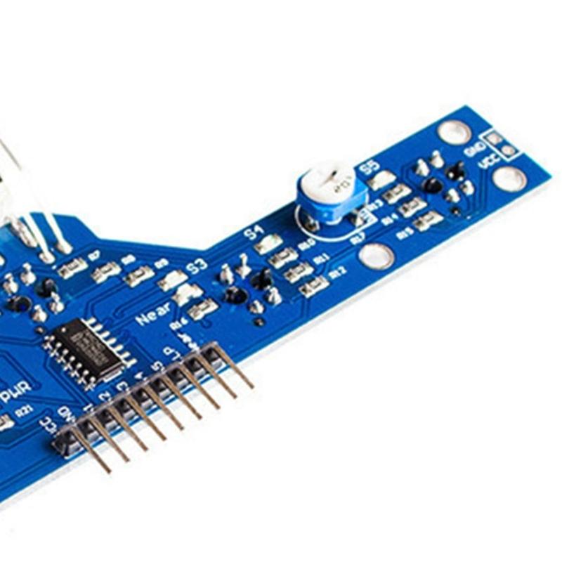Multiple Sensorings Line Follower Module for DIY Robotics Projects with Real Time Pathes Detection