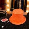 Versatile Top Hat for Birthday Celebrations Shiny Hats, Glitter Adult Kids, Colorful Magician Hat, Victorian Dress Up Christmas Sparkly Hats