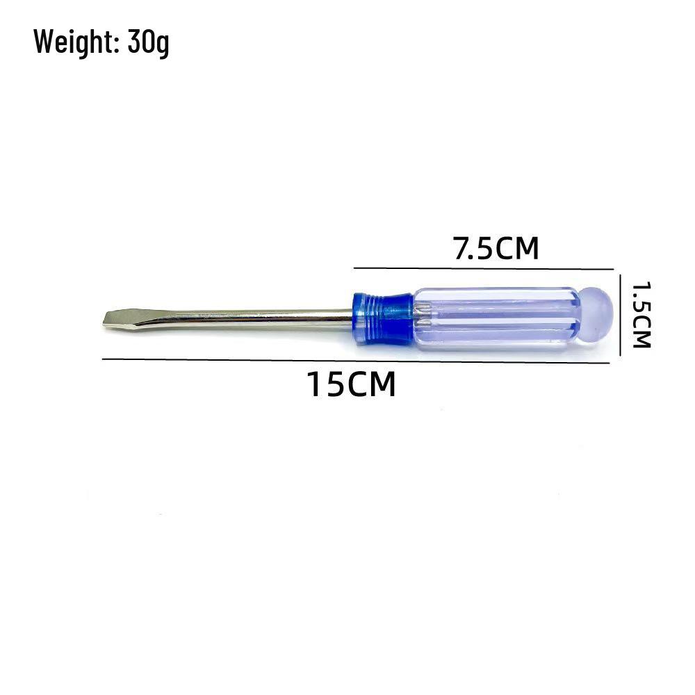 Crystal Clear Mini Screwdriver Set for Mobile Phone Repair: Includes Both Phillips and Slotted Heads.
