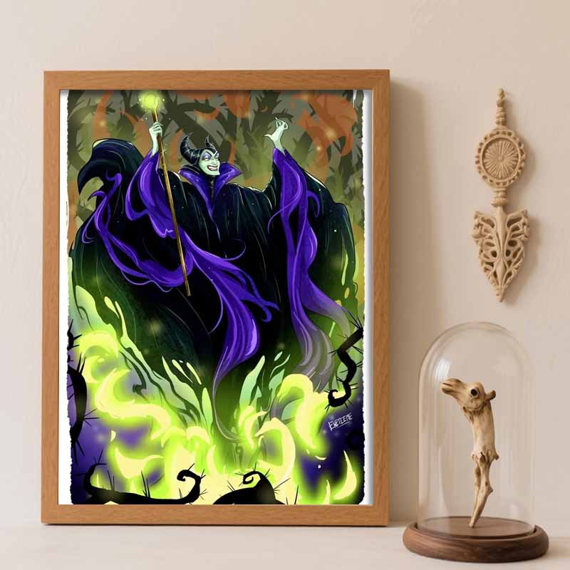 Disney diamond painting full diamonds 5D Maleficent diamond art home decor creative handicrafts Round 20x30cm