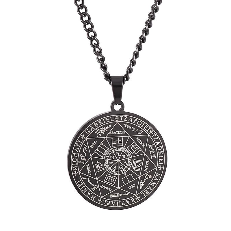 Pandantiv totem cu matrice magică, rotundă, personală