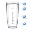 A20F-Replacement 32Oz&24Oz Cup And With Lids, 7 Fins Extractor Blade, For Nutri Ninja BL480-30 BL483-30