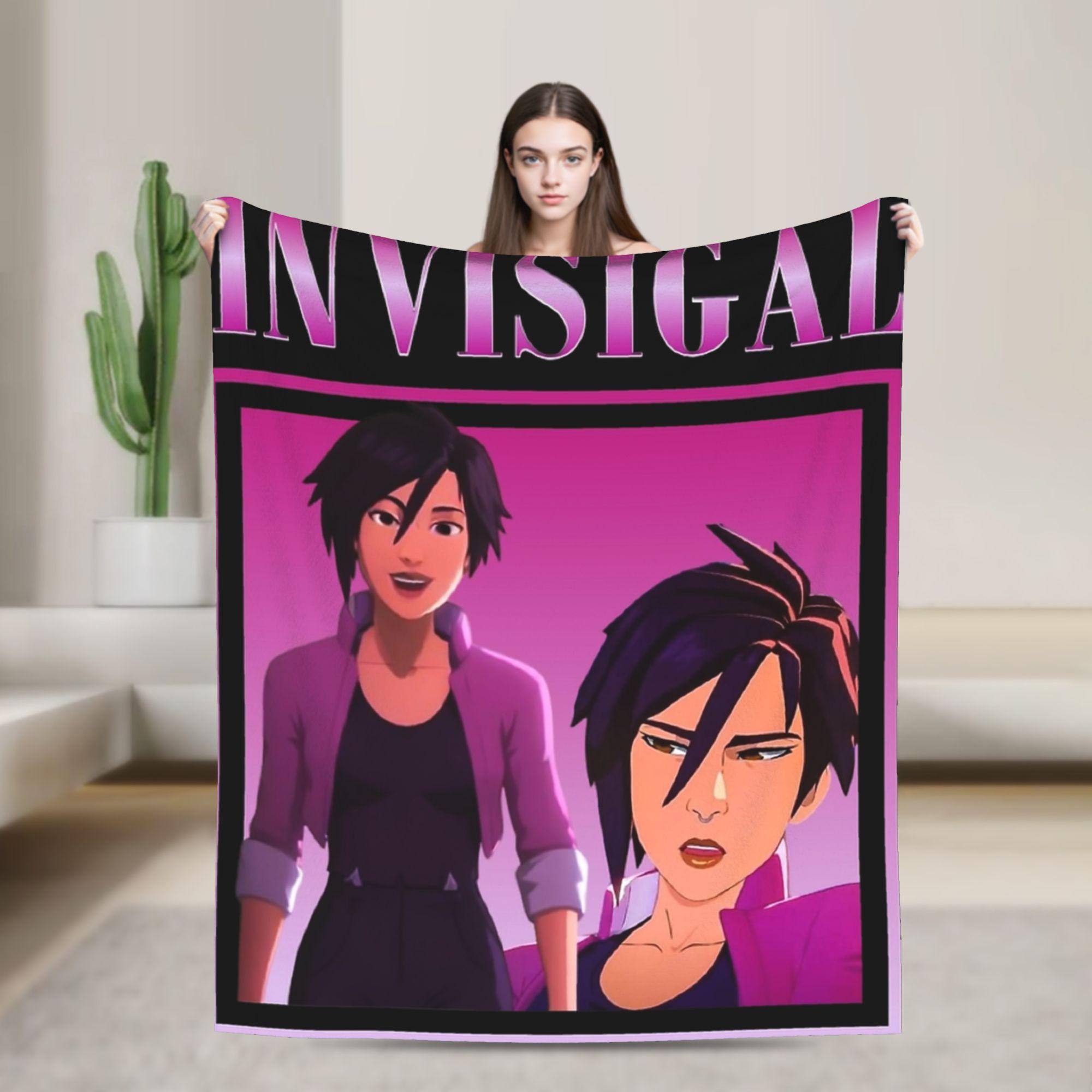 

Super Soft Vintage Invisigal Dispatch Game bootleg 90s Blanket Premium Flannel Fleece Lightweight Bed Blanket Super Cozy Blanket 100x150cm