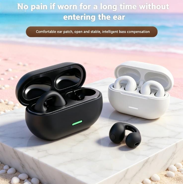 Xiaomi T75 Fone Bluetooth Headset 5.3 Wireless Air Conduction Headphones Clip Ear Music Noise Canceling HD Call Sports Gaming Earphone