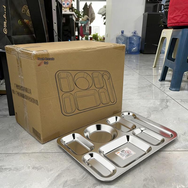Stainless Steel Multi-Compartment Meal Plate