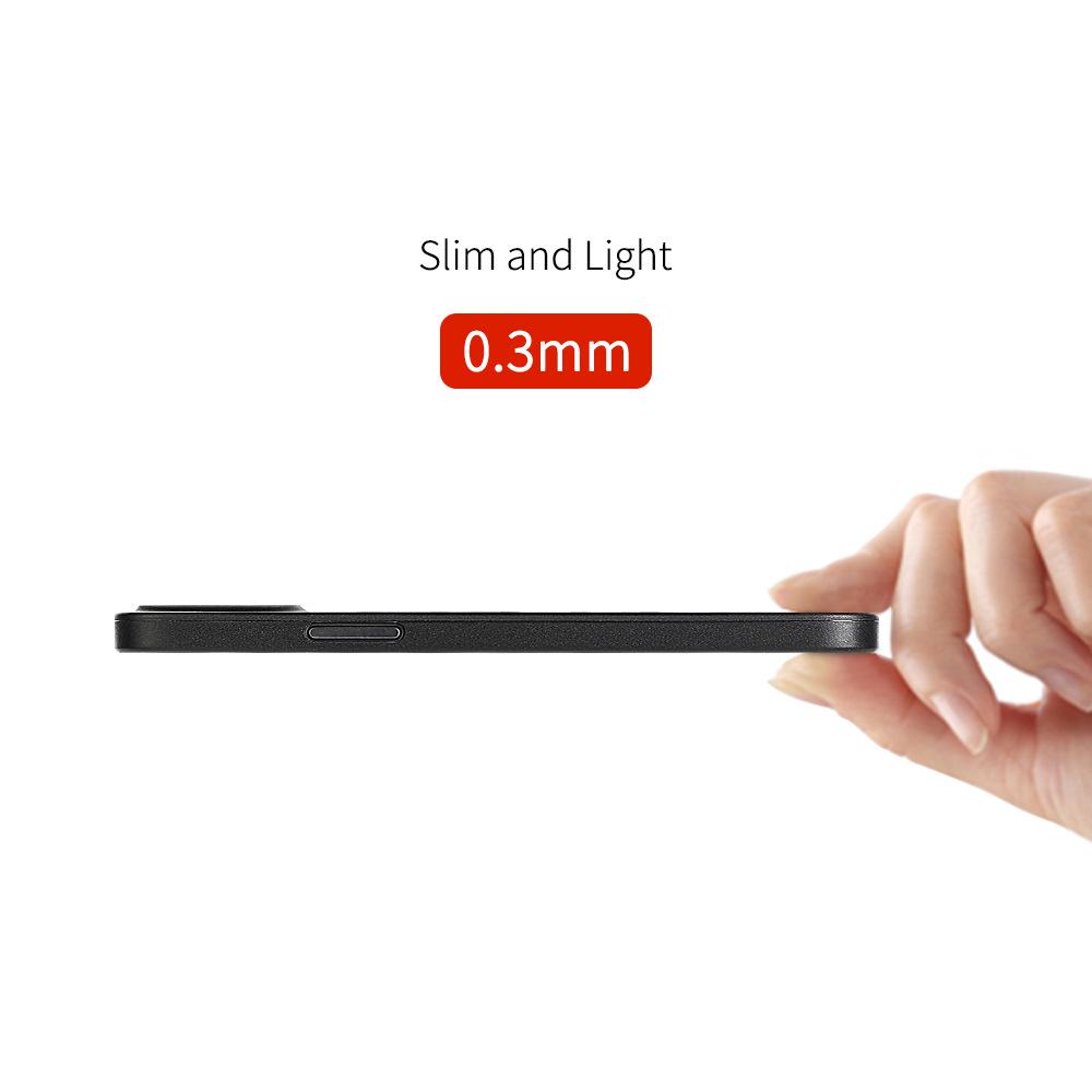 iPhone 13/12 Ultra-Thin PP Frosted Semi-Transparent Case with Full Lens Protection for Apple 15 Pro Max