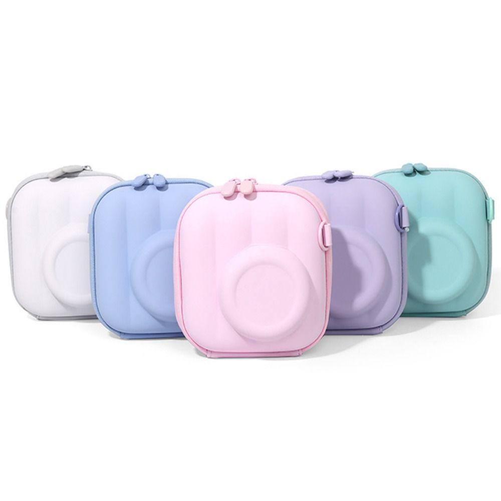Hard Shell Crossbody Bag Zipper Storage Bag Compact Instant Camera Case  Outdoor Carry