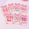 Children's Without Ear Holes Earrings Little Girls Cute Flower Cat Pearl Fashion Jewelry Gift Pearl Fringe Ear Clip Eardrop