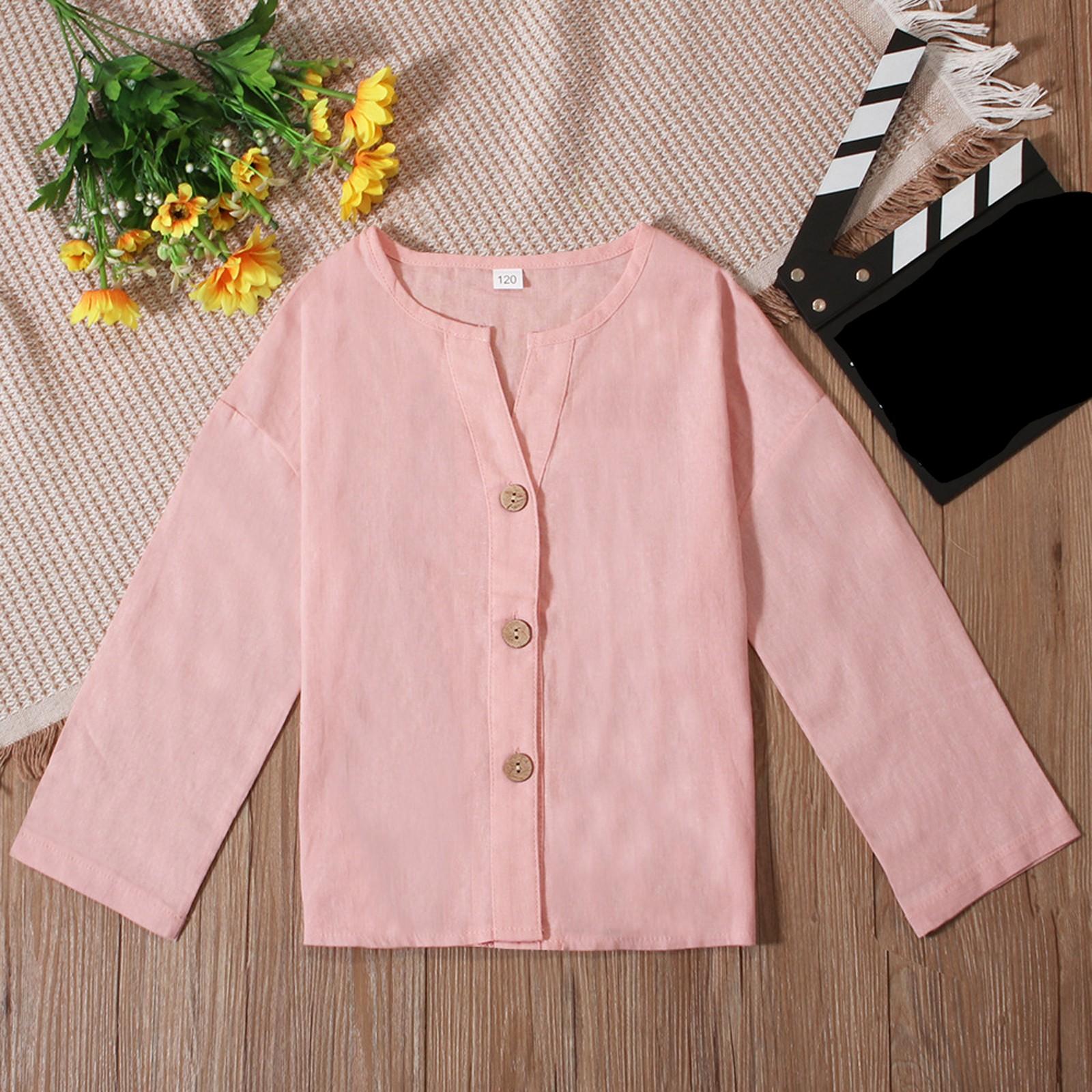 

Children s Fashion Casual V-Neck Cardigan Top 160 рожевий