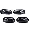 Chrome Black 4Pcs Interior Door Handles Front Rear Left Right For 2012-2016 Renault Logan Duster 8200733848,8200733847