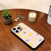 Lemon Cool Stripe Pattern Phone Case For iPhone 17, 16,15,14,13,12,11 Plus,Pro Max, Others Silicone Soft Black Cover