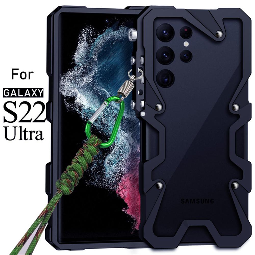 Shockproof Metal Bumper Case For Samsung Galaxy S22 S23 Ultra S20 S21 S22 S23 FE S24 Plus Note 20 S24 Ultra Case Aluminum Cover