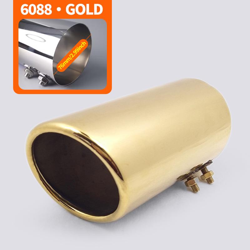Universal Stainless Steel Exhaust Tailpipe for Cars (6.8-7.3CM)