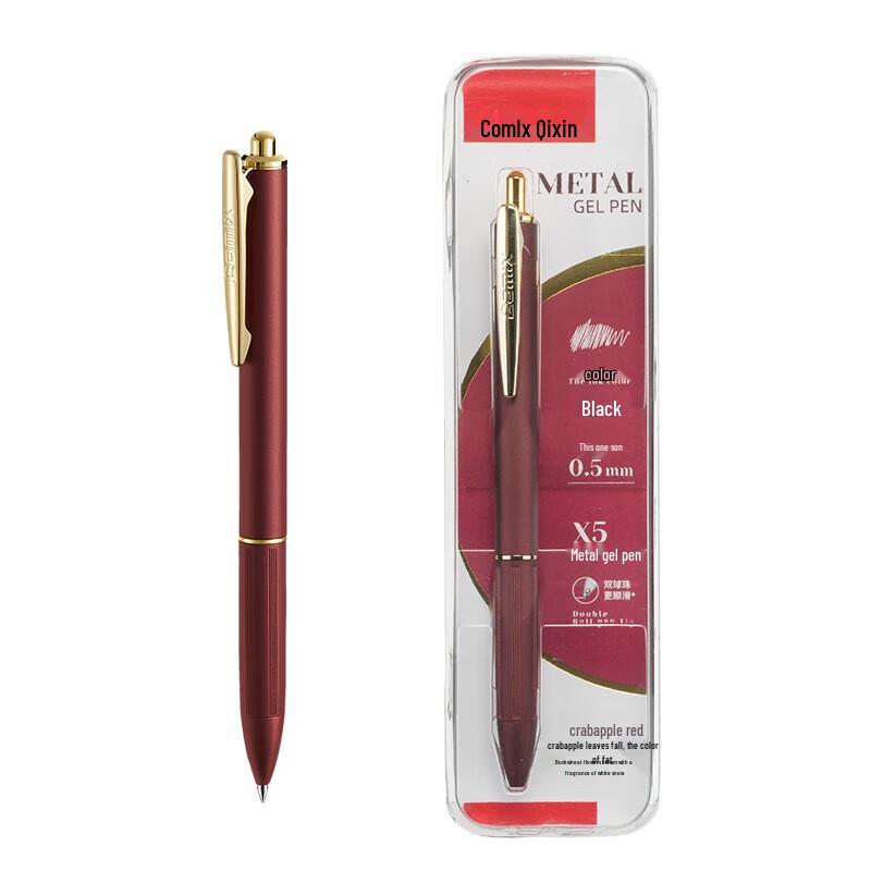 JY Retro Metal Push-Button Gel Pen