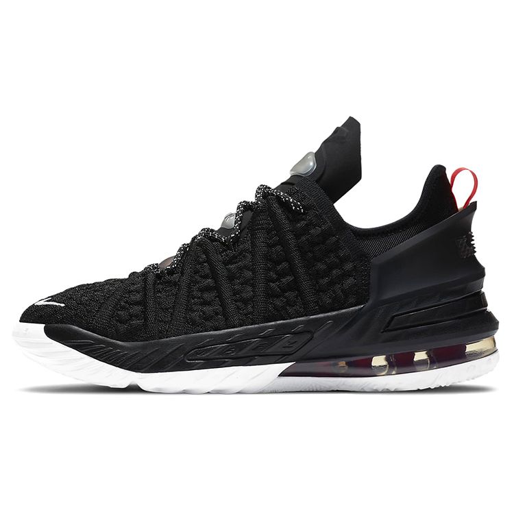 

Детские кроссовки Nike LeBron 18 GS Black University Red, белые CW2760-001