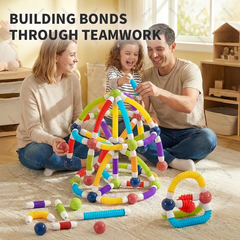 Telescopic Magnetic Building Blocks for Toddlers Preschool Educational Toy Birthday Gift