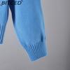 BITCED Fashionable High-neck Suit for Autumn and Winter In Solid Colors Is Versatile and Can Be Worn with A Two-piece Knitted Top and Casual Pants