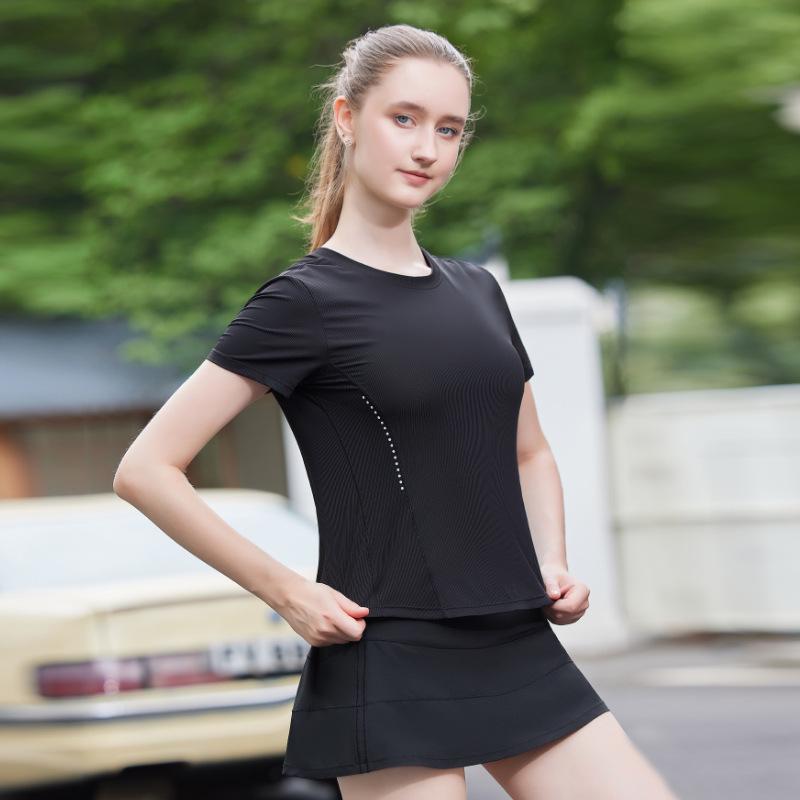 Women's Quick-Dry Sportswear Set: Summer Running, Yoga & Tennis Skirt