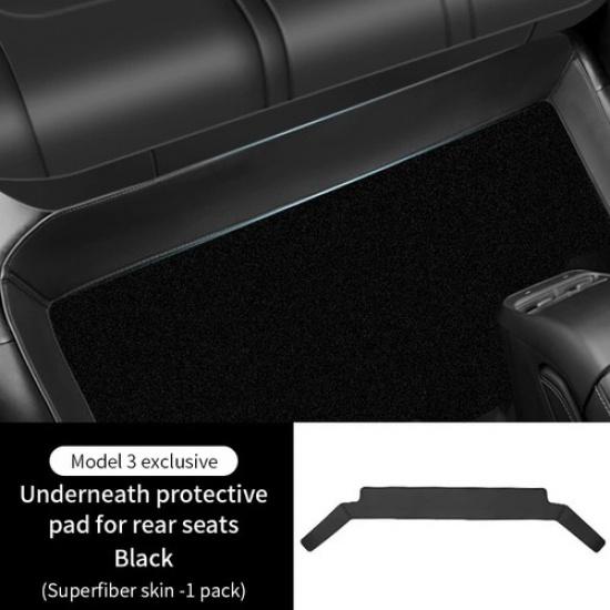 Rear Seat Lower Protective Mat Cushion Protector Anti-Dirty Kick Pad Leather Car