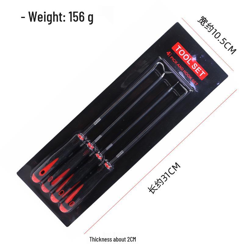 4-Piece Oil Seal Hook and Puller Tool Set for Automotive Repair