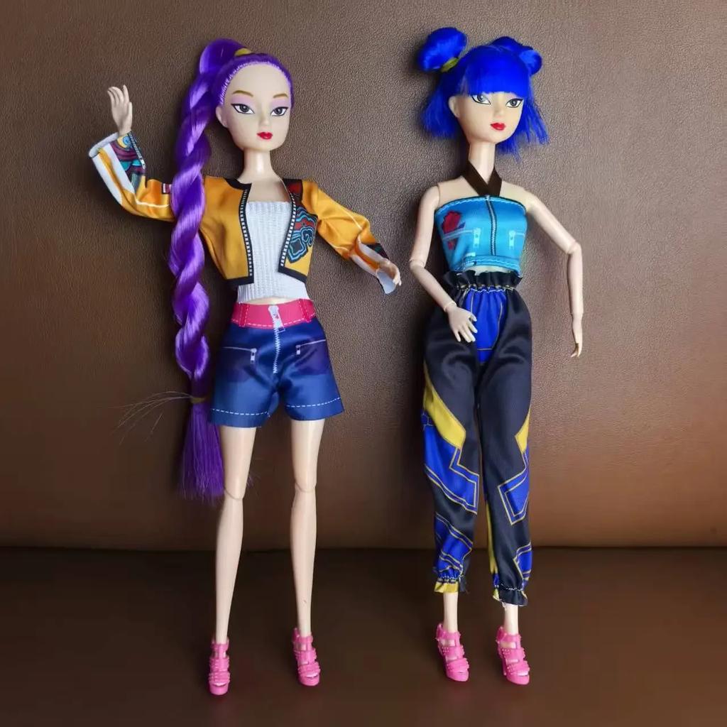Nuova Bambola Anime Kpop Demon Hunters Statuetta in vinile PVC Giocattolo Bambola 11 articolazioni sono mobili