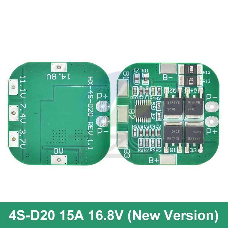 1/5PCS 4S 14.8V / 16.8V 20A peak li-ion BMS PCM battery protection board bms pcm for lithium LicoO2 Limn2O4 18650 li battery
