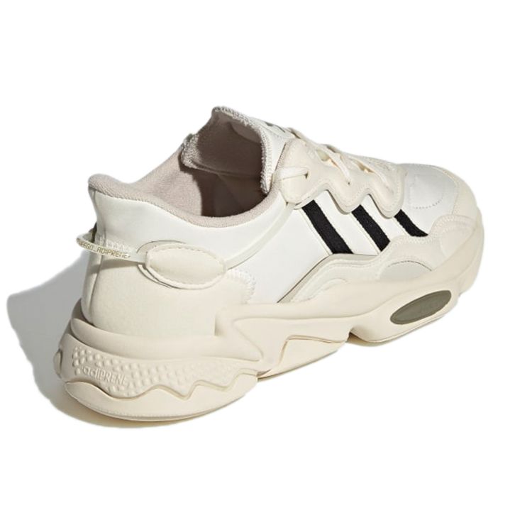 Adidas Ozweego Cream White Unisex Sneakers Core-Black Focus-Olive H04242