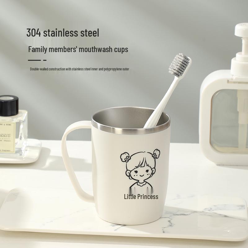 304 Stainless Steel Family Toothbrush Holder - Parent-Child Set for 3-5 Members