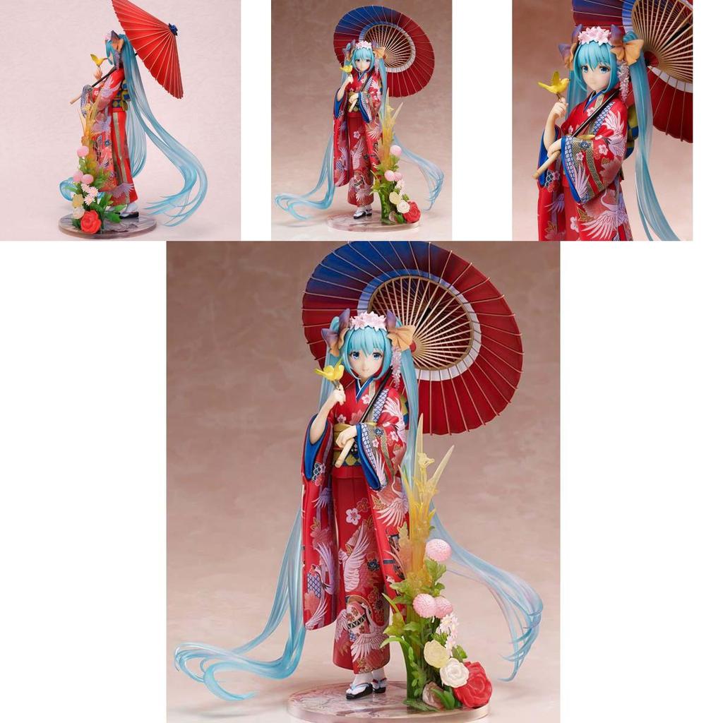 Exquisite Anime Stronger Hatsune Miku Kimono Yukata Hanairogoromo Pvc Action Figure