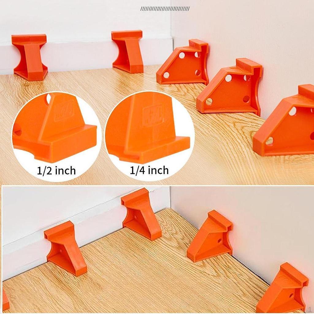 20 Count Flooring Spacers for Laminate Installation, Tool Hardwood Gaps