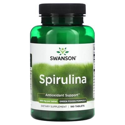 Spirulina, 500Mg, 180 Tablets