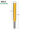 8mm Shank Router Bit Carbide Long Straight Woodworking Cutter Accurate