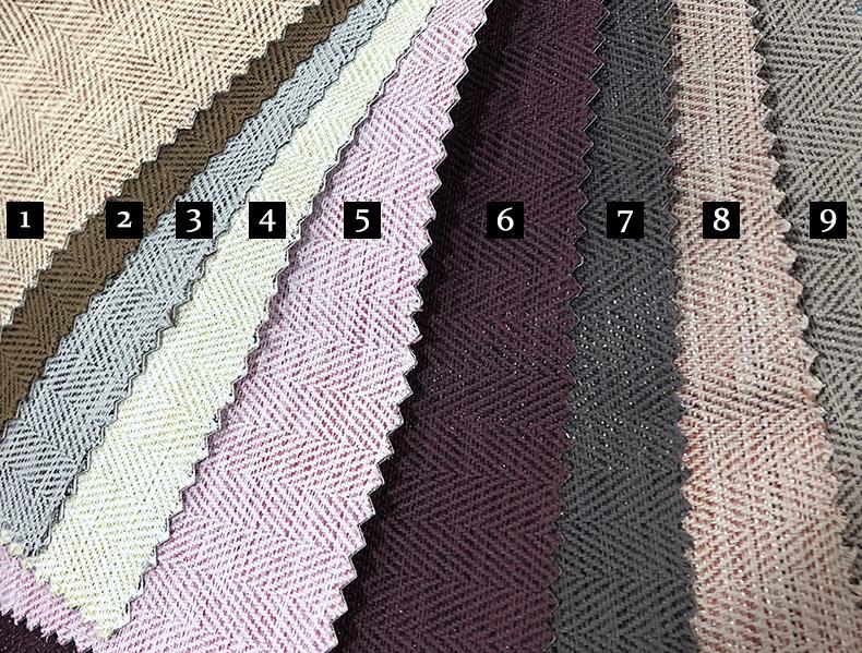 Simple Solid Color Herringbone Pattern Thickened Blackout Curtains, Bedroom Living Room Warp Knitted Curtains Customization