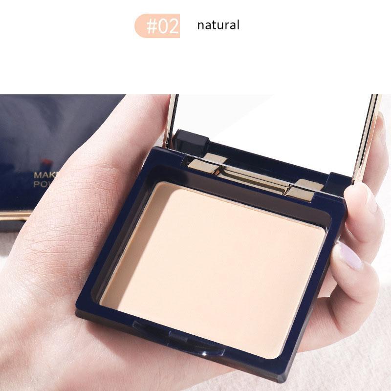 

Пудра для фиксации макияжа. Матовая, легкая и натуральная. Не легко снимается. Макияж. Прочный консилер, контролирующий жирность. Водостойкая и устойчивая к поту прессованная пудра. 02# natural