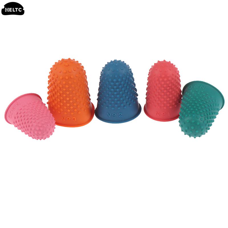 1/5Pcs/lot Counting Cone Rubber Thimble Protector Sewing Quilter Finger Tip Craft Needlework Sewing Accessories