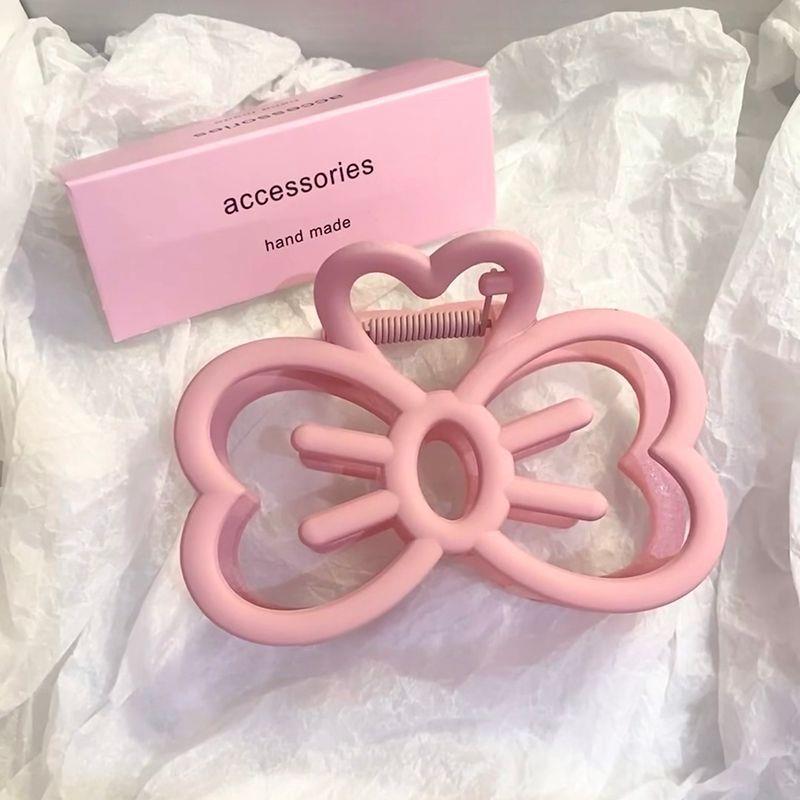 Süße Schleife Haarspange Krallenklemme für dickes Haar - Mädchenhafte Haarklammer Kopfschmuck